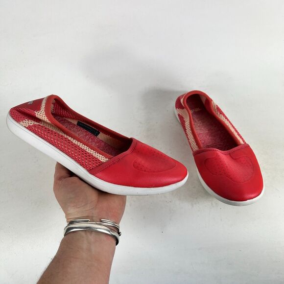 Teva Hydro Life Ballet Flats Women's 7.5 Red Slip On Closed Toe SN 1018310 - Picture 1 of 10